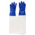 科威顿喷砂机手套左右手可单卖透气加厚耐磨皮布手动喷沙机配件 蓝色帆布手套右手单只 平铺直径6
