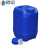穆运 堆码桶10L化工桶加厚密封塑料桶带盖油桶储水桶方形废液桶 10L蓝色加厚款