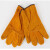 焊工电焊手部防护劳保用品电焊手套黄色 春款焊工手套/12双/包