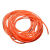 DYQT橘红色光面圆带传动带圆条实心牛筋绳聚氨酯输送带 橙色光面直径5mm(一米 1m