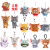 猫和老鼠包包挂件毛绒玩具TOM&JERRY 可爱猫咪老鼠玩偶钥匙扣 16cm变形汤姆猫 (扁平长款) 珠链 正版授权