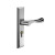 筑筠 安防套装门锁 拉丝不锈钢面板锁具 (148-65联动锁体)带钥匙