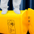 赫钢 医疗垃圾桶 污物桶医疗加厚垃圾桶 医疗废物垃圾桶 黄色120L加厚带轮 件