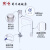 实验室 高硼硅玻璃 玻璃分水器 实验室分水器 玻璃活塞 四氟活塞 19# 24# LG油水分离器(双管) 24*24