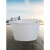 泥工瓦工小灰桶建筑工地用牛筋泥浆桶加厚水泥桶盆栽桶油漆诱蜂桶 14.5cm实惠白色款带提手