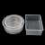 水槽圆形塑料方形实验试剂瓶托盘加厚大号容器透明塑料水槽试验盒 水槽方形27*20*10.5CM