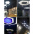 惠佳照明创意个性六边形造型吊灯led蜂巢组合办公室网咖健身房超市商用灯 空心直径800mm白色