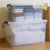 定制收纳箱特大号透明塑料有盖整理箱收纳盒大容量衣服储物箱 透明收纳箱【110L】 一个装