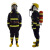 德威狮国标3C认证品牌14/17款深蓝色均码消防服套装五件套战斗服 忠茗消防头盔3C认证