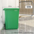 YYN商用无盖垃圾桶大容量厨房卫生桶超大方形餐饮大号加大20L 10L绿色长方形桶