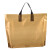 稳斯坦 WST1014 塑料包装袋(10个) 服装购物袋PE手提袋 亮面金 35*25+8