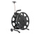 vissfj 日星移动电缆盘 ABS频视频信号绕卷线盘 大号-空盘带轮(可绕线50-120米)