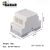 控制PLC导轨工控端子盒开关电器盒塑料外壳接触器壳体BRT80002 B1米白色 B1带散热孔