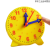 钟表模型一二年级小学生三针时钟面教学儿童学具学习认识时间教具 大号三针联动(粉色)