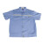 大杨818通用反光夏季工作服短袖 50件 上衣 （联系客服备注尺码）蓝色 定制