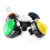 定制游戏机按钮 60mm凸面大圆带灯按键拍拍乐 游戏机配件大圆按钮 绿色+支架+LED灯+二足微动