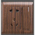 家装墙壁开关电源插座面板BA中式仿木纹胡桃木灯具五孔86型 木纹色86型十孔
