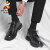 JBL皮鞋男款夏季2024新款商务英伦休闲鞋黑色德比头层牛皮男鞋 黑色【高品质】 43 【皮鞋码】