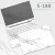 亿金哒 笔记本贴纸华为MateBook X Pro 2021款D14电脑贴膜D15机身外壳保护膜全套 S-188 ABC三面+键盘贴