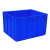 齐鲁安然 加厚周转箱 塑料收纳筐 收纳箱 物流周转箱 零件收纳盒 物料箱分类筐工具箱储物箱搬家整理箱 蓝色 A10【600*485*355mm】