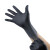 爱马斯(AMMEX)一次性丁腈加厚手套耐用型实验室清洁检查防水工作防护厨房劳保黑色100只/盒 黑色 S