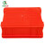 水共王俞 加厚塑料物流周转箱 零件盒 物料箱 分类筐 工具箱 储物 红色 A3340*265*130MM