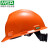 梅思安msa梅思安ABS安全帽工地男国标加厚领导透气头盔定制logo免费印字 橙色 标准型ABS超爱戴
