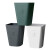 普利赛拉 简约分类垃圾桶 北欧无盖清洁桶卫生间办公室纸篓 灰色 小号