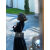兰尼诗菲（轻奢高档）秋冬新款2023黑色裙摆式毛呢大衣女中长款收腰外套潮 黑色 S建议80-95斤