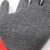百盛十三针尼龙褶皱红纱黑色夏季透气薄款搬运耐磨12双半挂胶手套