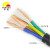 丰旭RVV4芯电源线0.5 0.75 1.0 1.5平方护套线无氧铜电线电缆 RVV4*1.5 100米