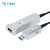 菲伯尔（FIBBR）光纤USB3.0延长线 公对母AM/AF会议摄像头工程监控带供电高速传输数据线30米 PJM-U3-30 