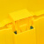 舒蔻（Supercloud）公共商用物业餐厅厨房室内翻盖方形脚踏式大号垃圾桶脚踩带盖户外垃圾箱 黄色68L