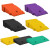 马路牙子塑料台阶垫 斜坡垫汽车上坡垫门槛斜坡板塑料路沿坡橡塑 黑色或黄色绿色*长49宽27高10
