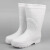 EVA白色食品卫生靴加绒食堂厨房工厂专用雨靴防滑耐油高筒棉水鞋 常规款：白色EVA高帮（不加棉） 44