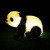 动真格（DongZhenGe）发光熊猫灯户外卡通灯动物灯亮化工程灯草坪灯太阳能景观灯AA 熊猫B款(接电) 56*26*37cm