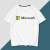 昭迅javadockerphpc++ubuntujsthonVS语言周边短袖T恤衣服潮 白色四 微软黑字 S
