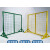 适用快递物流可移动分拣围栏车间防护隔离铁丝网仓库三角支架隔离栅栏 1.2米高*1.45米长 黄色和绿色
