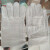 白色24道线帆布手套 加厚耐磨园艺手套 双层电焊工地干活布手套 添乐添24线帆布手套