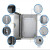 304室内不锈钢配电箱明装基业箱电气控制柜电控箱防水控制箱订做 挂墙400*500*300304材质