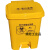垃圾桶脚踏桶带盖分类污物桶黄色加厚塑料桌面利器盒医院用  乐贝静 15L灰色脚踏桶