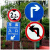 月桐（yuetong）道路安全标识牌交通标志牌-向右转弯 YT-JTB16   圆形φ400mm 