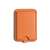 法格雷适用iphone15磁吸卡包手机支架iPhone14皮革男卡包支架12折叠背贴 皮质质感磁吸卡包隐形折叠支架-橘橙色