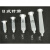 透明美式针筒点胶机日式针筒3cc5cc10cc30cc55cc灌胶美式针头针管 3cc针筒(白色)+活塞