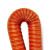 楷赫 高温硫化管 耐高温硅胶软管通风管排风管热风管 桔红内径220mm*4m（4米1根）