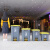 商用大号塑料垃圾桶工业环卫餐厅厨房带盖脚踏式脚踩分类 87L防老化加厚型-黄色(废物)
