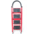 海斯迪克 HK-512 加厚红色人字梯 折叠梯登高梯便携多用储物货人形梯子 四步梯