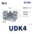 OLKWL（瓦力）UK接线端子4平方铜线c45导轨式组合端子排灰色阻燃纯铜二进二出互联端子 UDK4	
