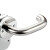 鸣固 通用不锈钢消防门把手 圆管安全通道门锁推拉执手锁 防火门拉手通用型（银色）ZA2260