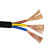 凤达 电线电缆RVV 国标3芯电源线三芯多股铜丝软护套线3*4平方50米
